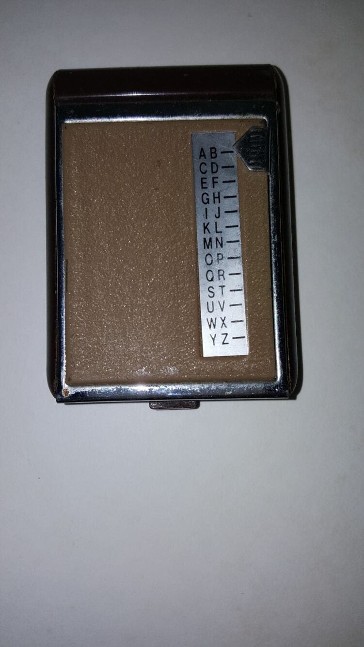Rare Miniature Telephone Index Book Dial a Letter
